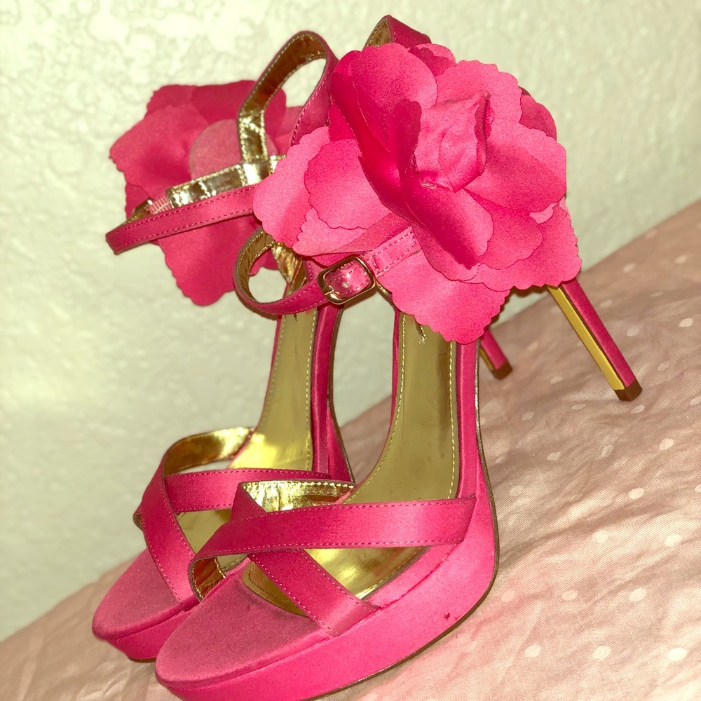 Hot pink stilettos